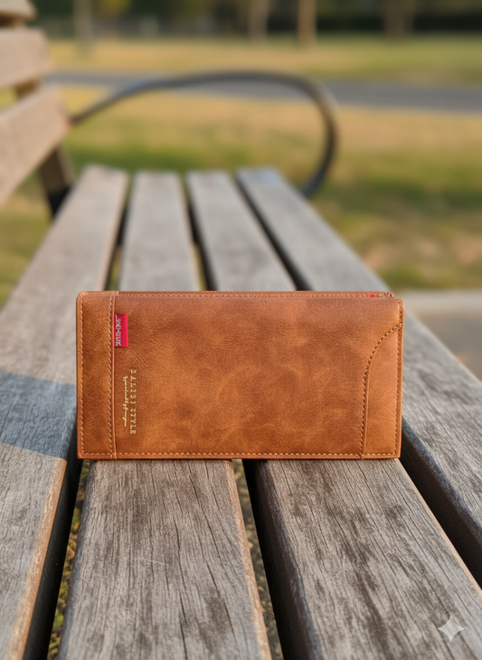 Men’s Balisi Style Brown Leather Wallet