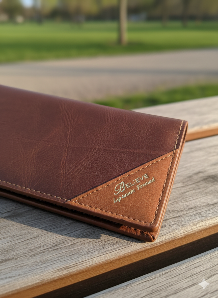 Men’s Two-Tone Handcrafted Leather Wallet