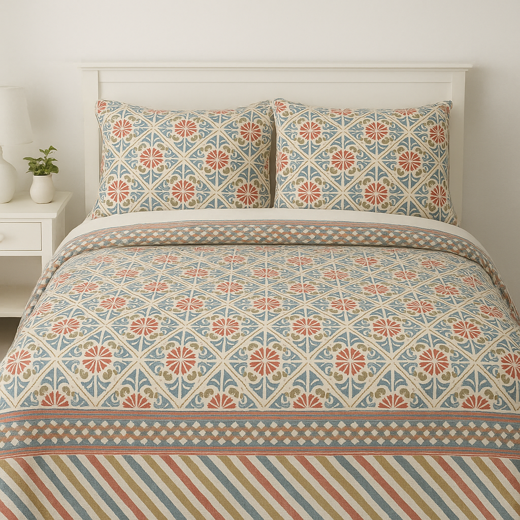 Floral-DK-001 Double Bedsheet