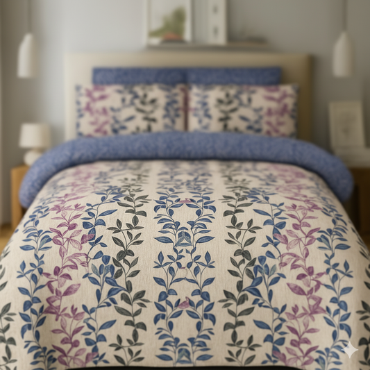 Floral Cotton Bedsheet Set Floral-CB-T026