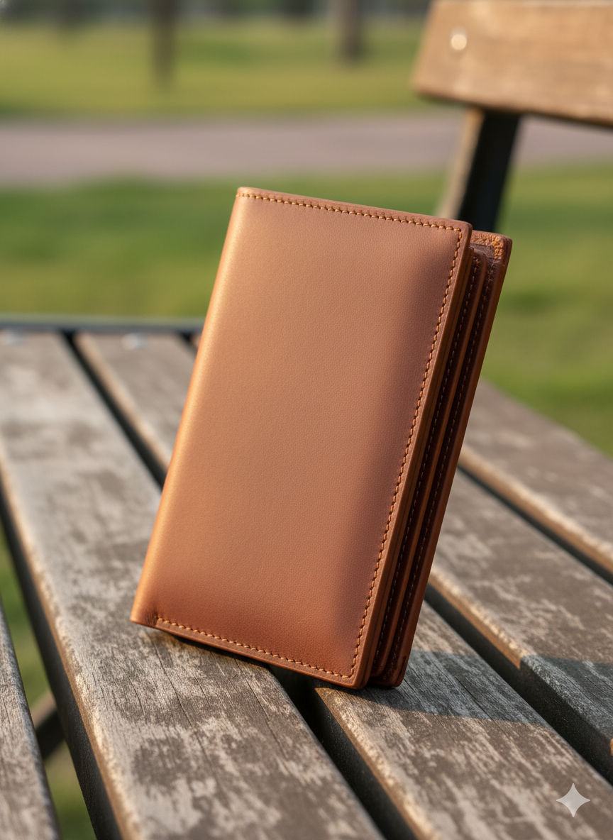 Men’s Balisi Style Brown Leather Wallet