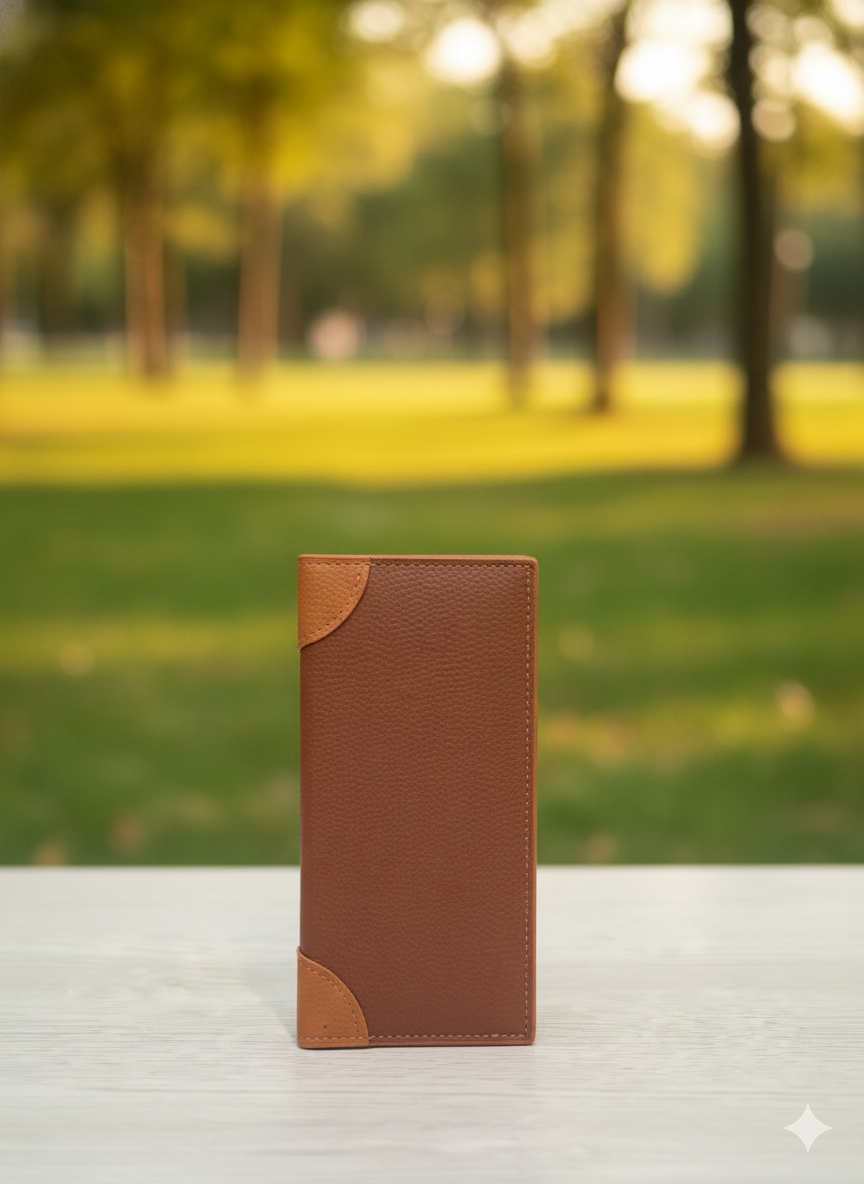 Men’s BELIEVE Tan Leather Wallet