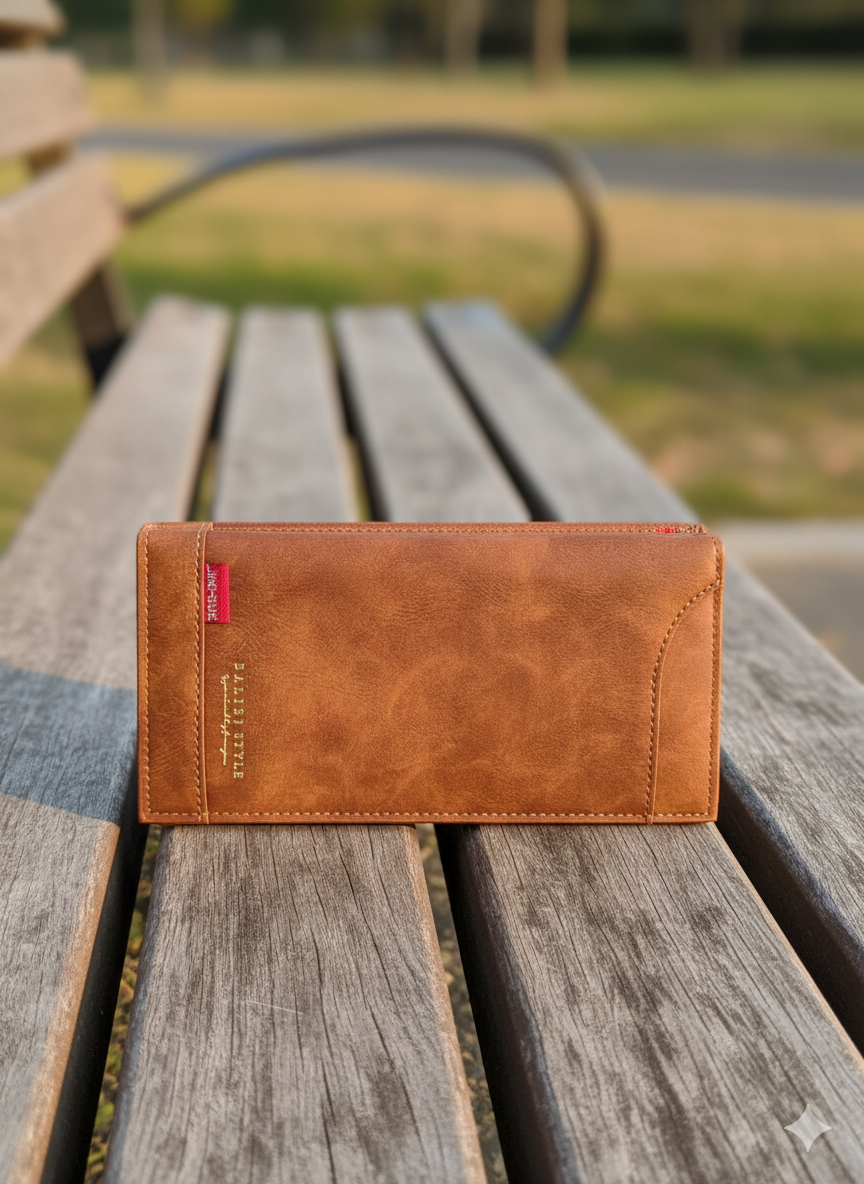 Men’s Balisi Style Brown Leather Wallet