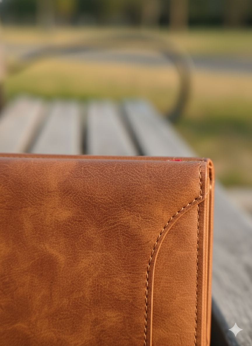 Men’s Balisi Style Brown Leather Wallet