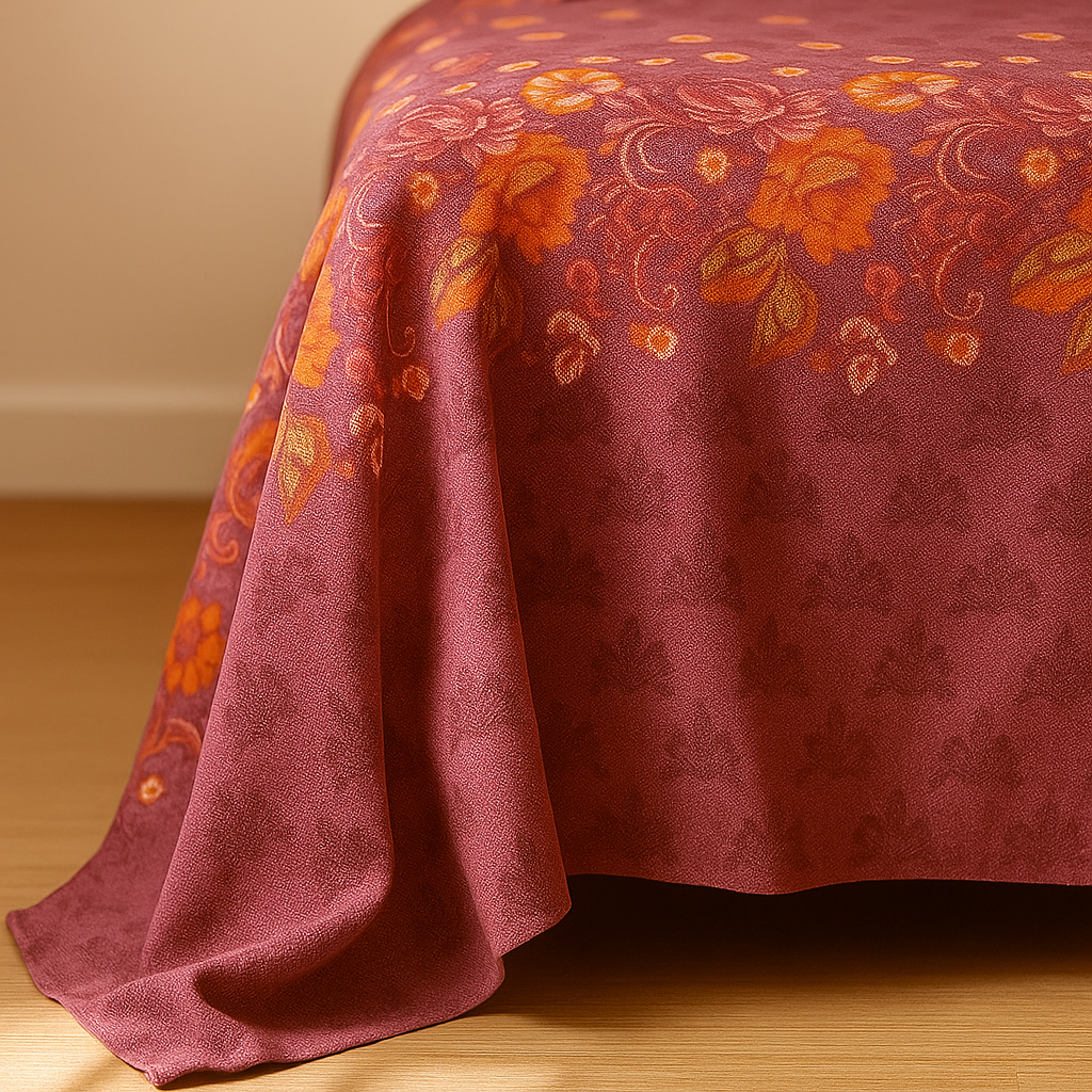 Floral Cotton Satin Bedsheet Set Floral-CB-T024