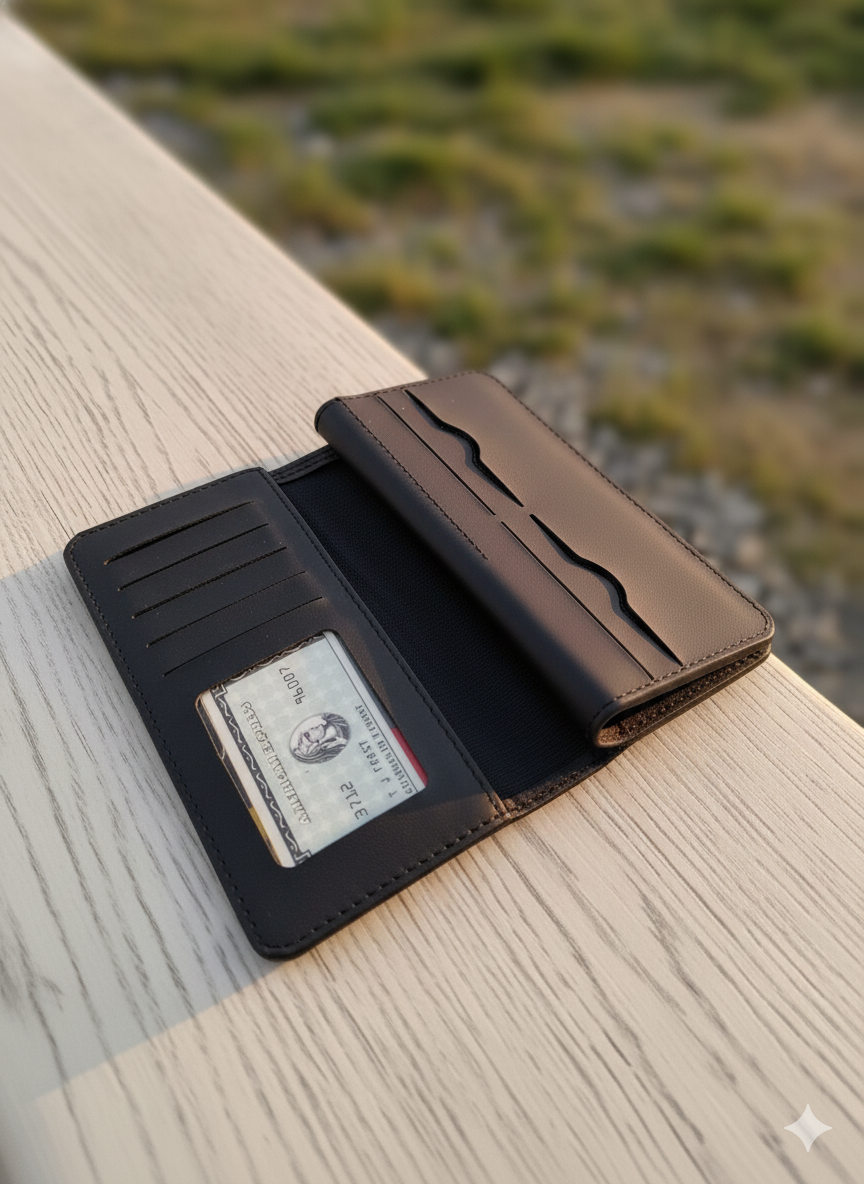 Men’s BOVI’S Black Leather Wallet