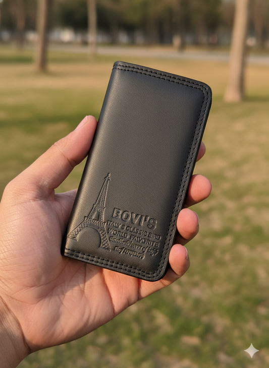 Men’s BOVI’S Black Leather Wallet
