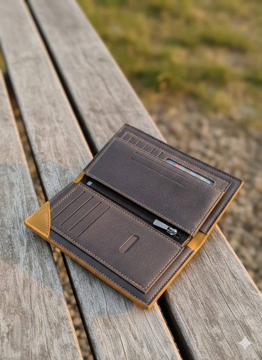 Men’s Two-Tone Handcrafted Leather Wallet