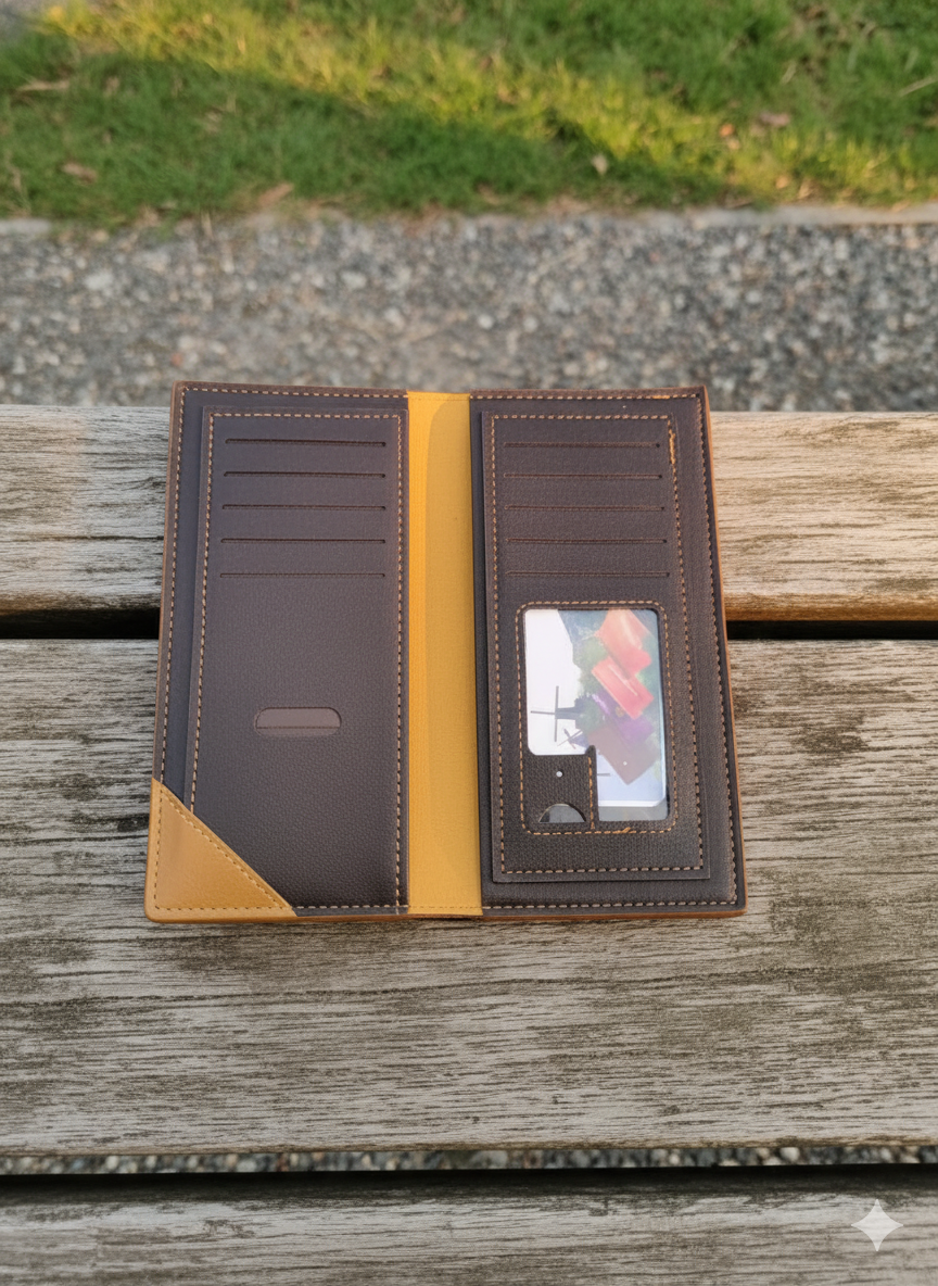 Men’s Two-Tone Handcrafted Leather Wallet