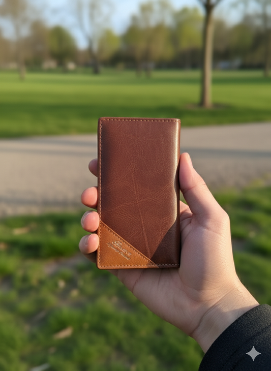 Men’s Two-Tone Handcrafted Leather Wallet