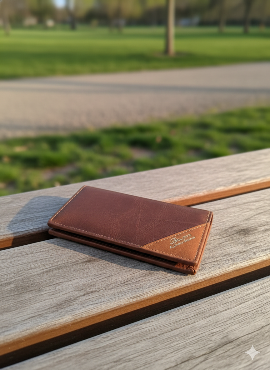 Men’s Two-Tone Handcrafted Leather Wallet