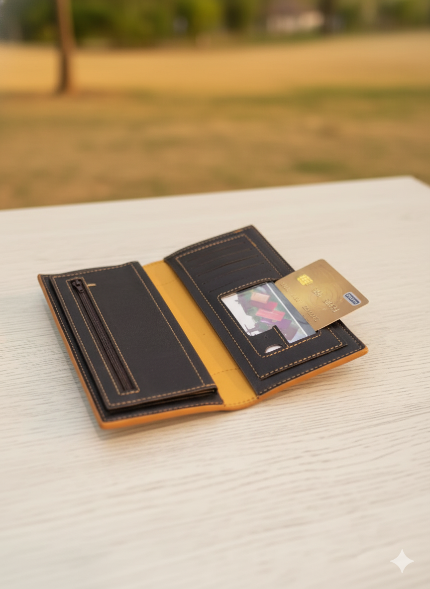 Men’s BELIEVE Tan Leather Wallet