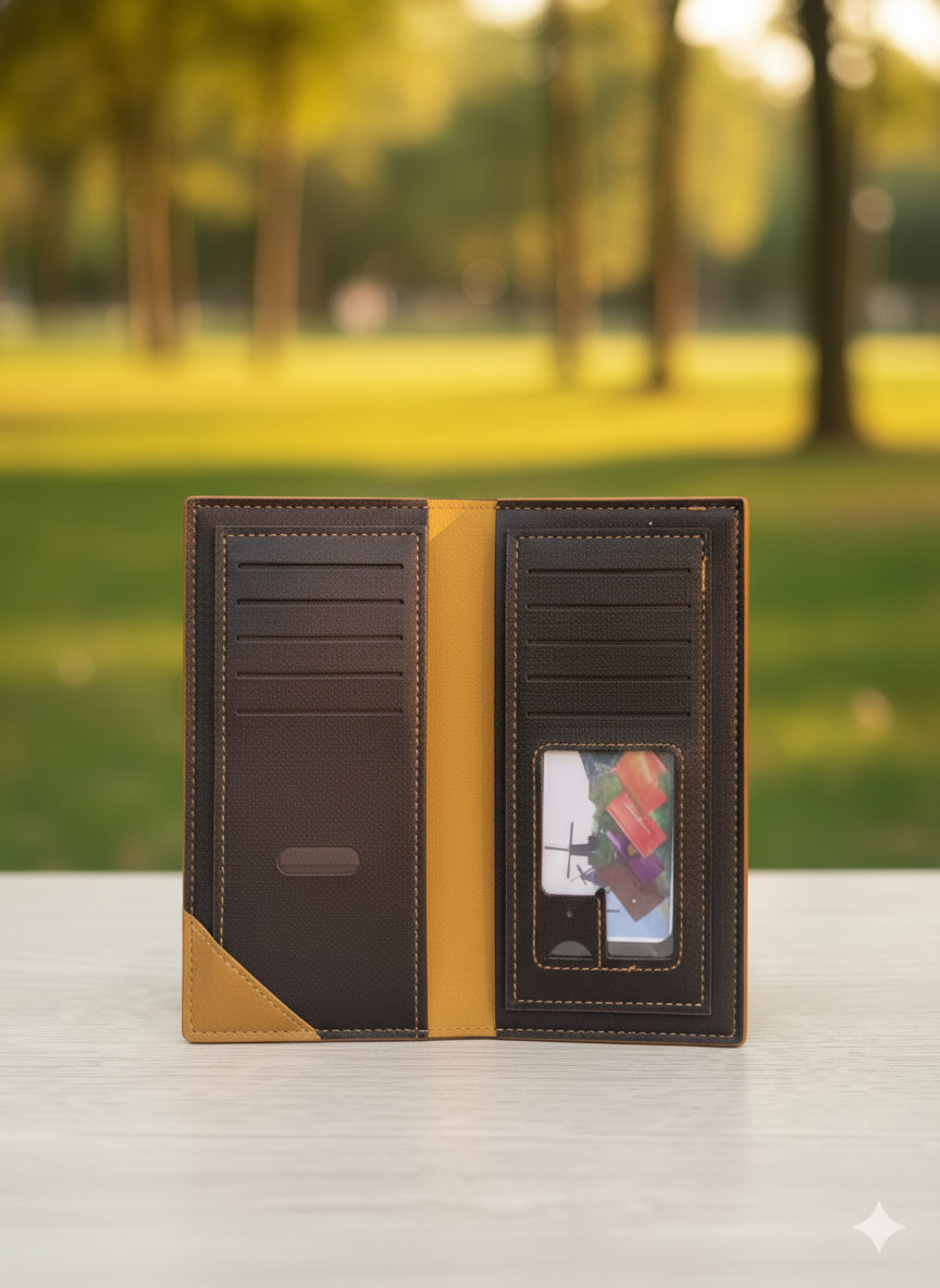 Men’s BELIEVE Tan Leather Wallet