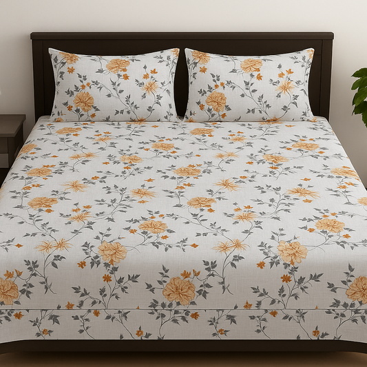 Floral-CD-T018 Double bedsheet