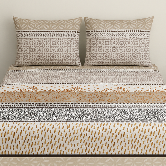 Geometric-CS-T013 Double bedsheet
