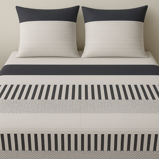 Geometric-CB-T006 Double bedsheet