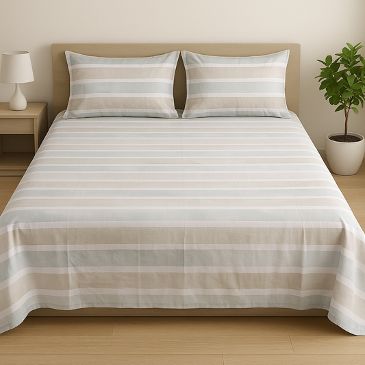 Geometric-CB-T007 Double bedsheet