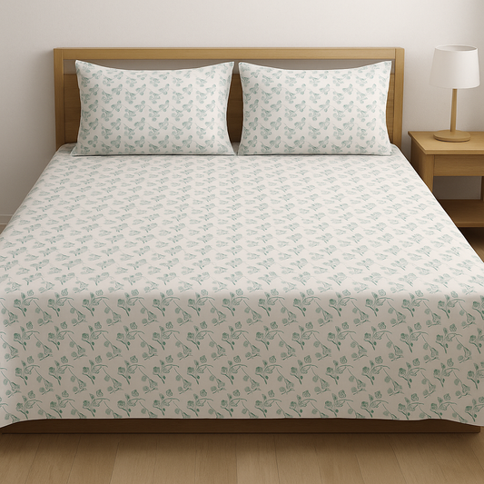 Floral-CB-T008 Double bedsheet