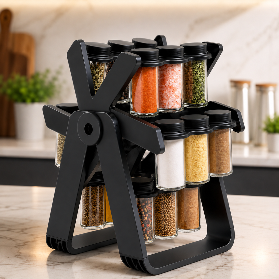 18 Jar Rotating Spice Rack