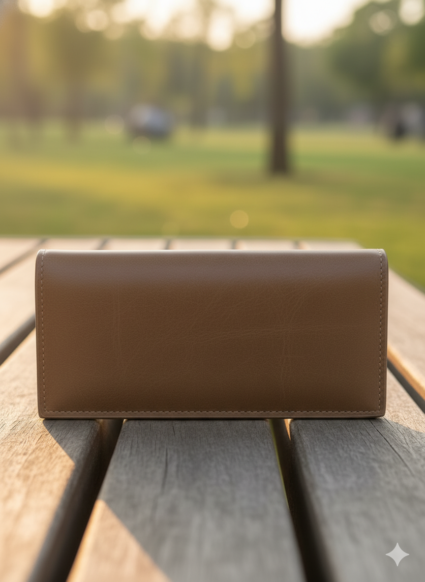 Men’s Balisi Dual-Piece Brown Leather Wallet Set