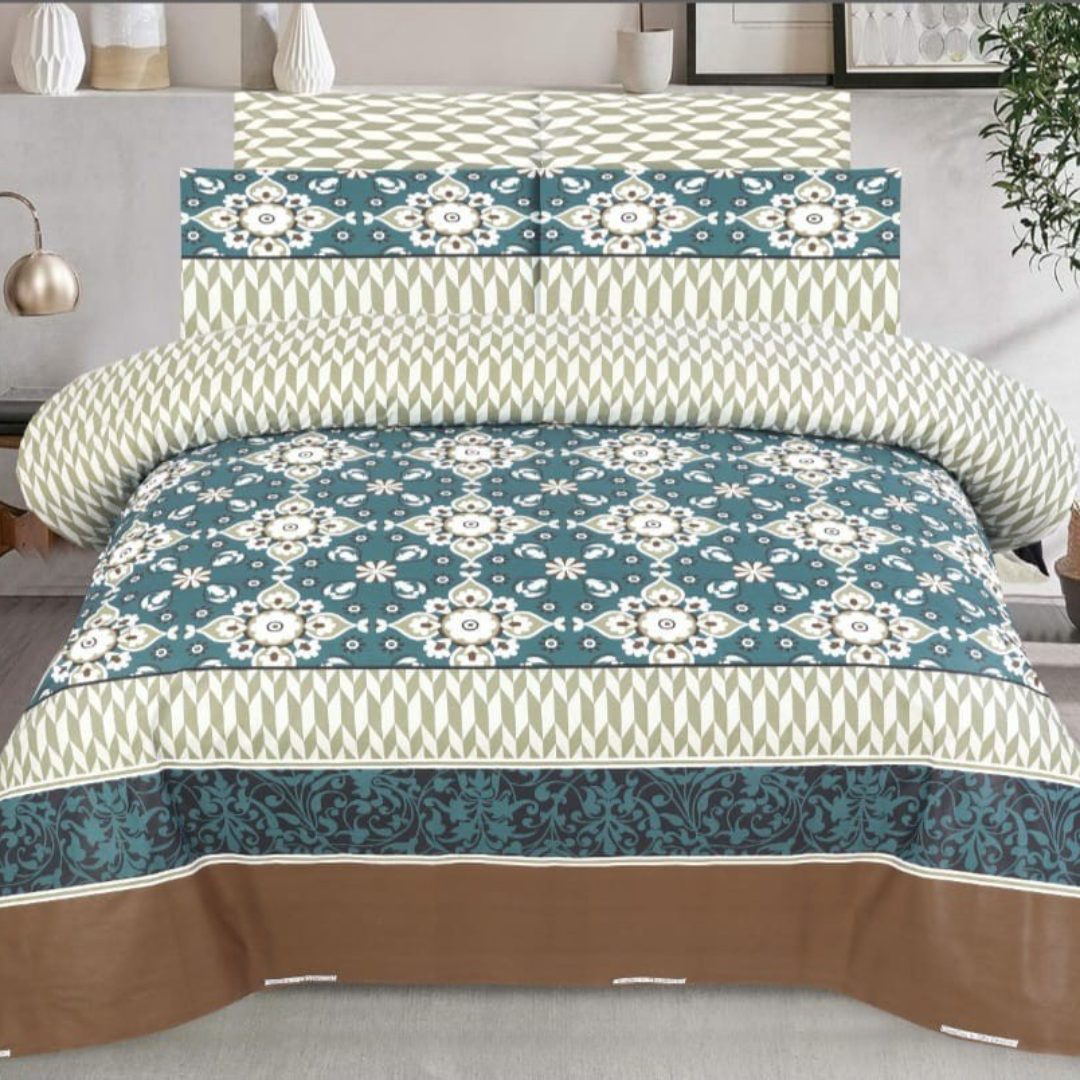 Geometric Cotton Bedsheet Set Geometric-CB-T027