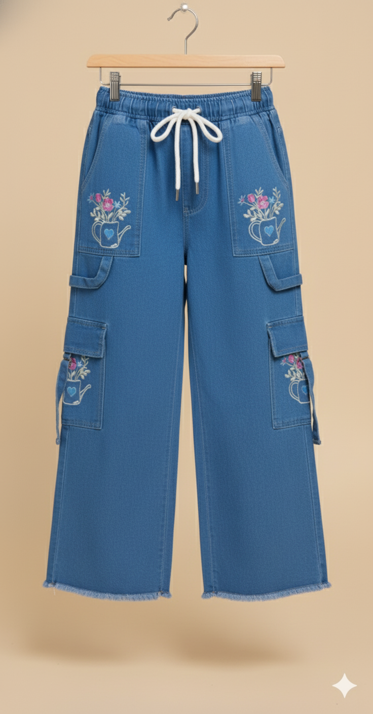 Girl Denim Jean light Blue GFJ-T008