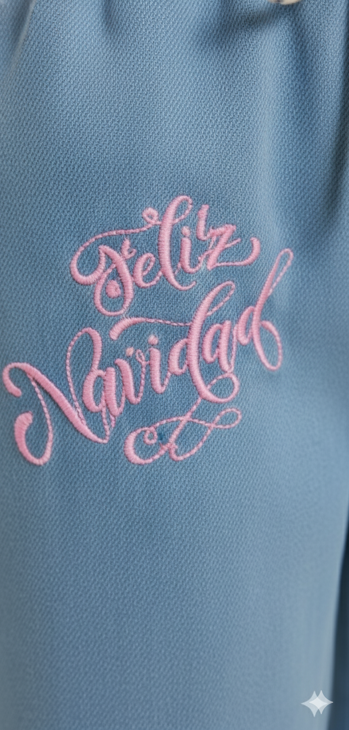 Girl Butterfly Embroidered Denim Jean light Blue GFJ-T005